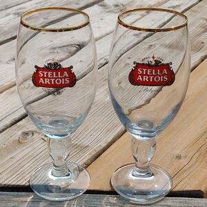 Gold Rimmed Glass Set